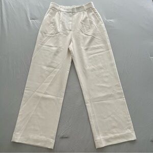 NWT Abercrombie & Fitch Sloane Cream Ultra High Rise Wide Leg Pants 29/8R